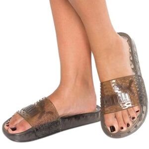 🆕Puma Fenty By Rihanna Black Jelly Slide Sandals